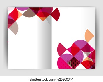 Abstract circle design business annual report print template. Business brochure or flyer abstract background