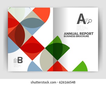 Abstract circle design business annual report print template. Business brochure or flyer abstract background