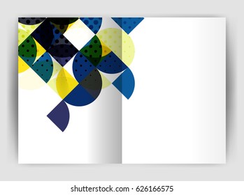 Abstract circle design business annual report print template. Business brochure or flyer abstract background