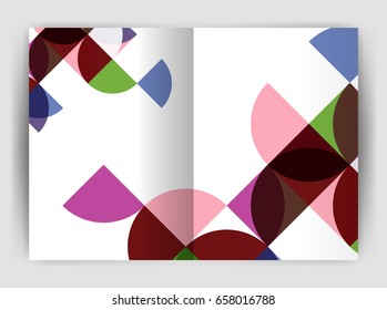 Abstract circle design business annual report print template. Business brochure or flyer abstract background