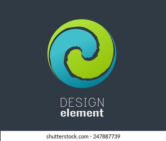 Abstract circle design element