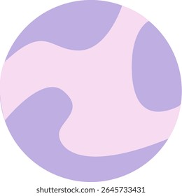 Abstract circle design featuring flowing shapes in pink and purple, ideal for backgrounds, digital artwork, graphic elements, and creative projects.