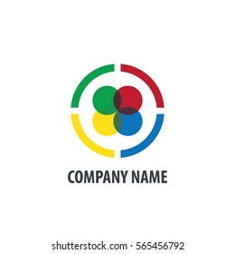 Abstract Circle Design Logo for Community or Company