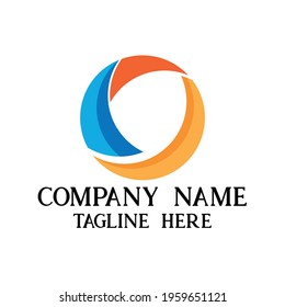 abstract circle design logo vector. illustration abstract logo business.