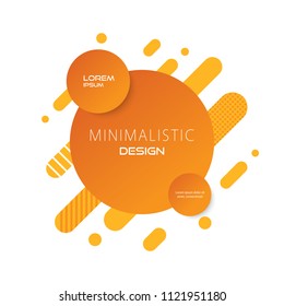 Abstract circle design, modern geometric background,poster and borchure, flyer, template, vector illustration