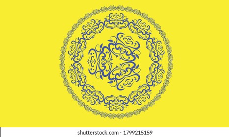 Abstract circle design print pattern