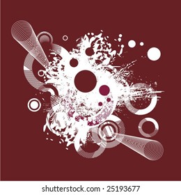 Abstract circle design, vector series.