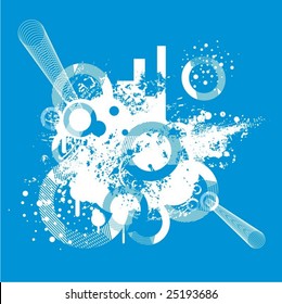 Abstract circle design, vector series.
