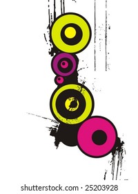 Abstract circle design, vector series.