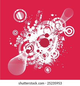 Abstract circle design, vector series.