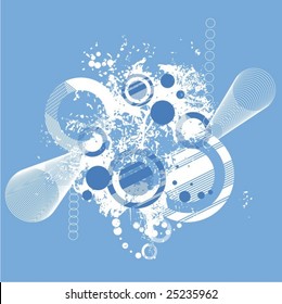 Abstract circle design, vector series.