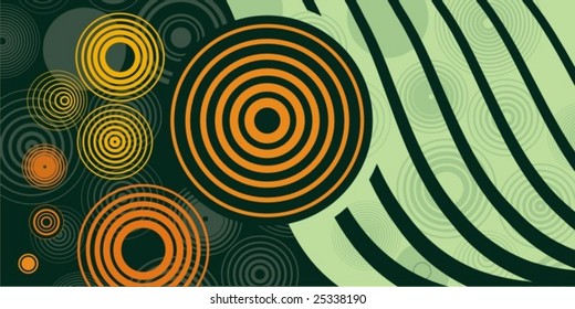 Abstract circle design, vector series.