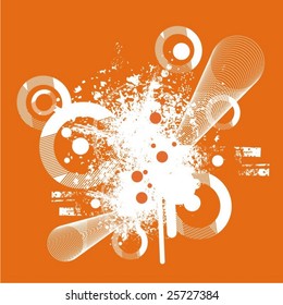 Abstract circle design, vector series.