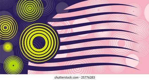 Abstract circle design, vector series.