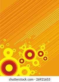 Abstract circle design, vector series.
