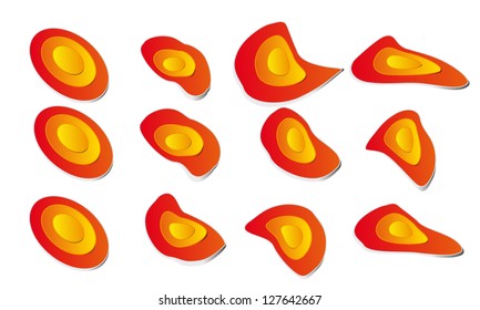 abstract circle destroyed