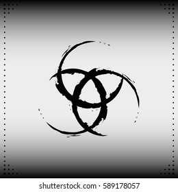 Abstract circle diagram, graph, presentation and chart. Business concept with 3 options, parts, steps or processes.