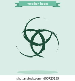Abstract circle diagram, graph, presentation and chart. Business concept with 3 options, parts, steps or processes.