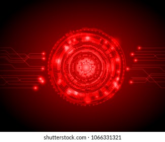 Abstract Circle digital technology background, futuristic structure elements concept background design. digital business , vector tech circle and technology background.