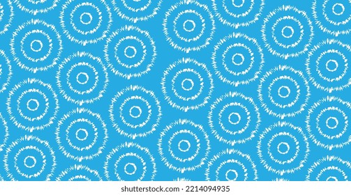 abstract circle distorted round blue seamles background 