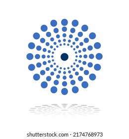 Abstract Circle Dots Icon. Element for Design. Vector Art.