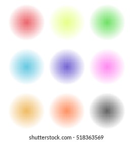 Abstract circle dotted background. Vector illustration.