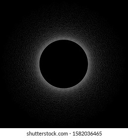 Abstract circle dust particles. Stipple background. Vector
