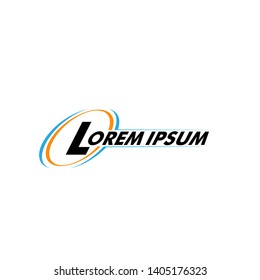 abstract circle with elegant shape for business and sport logo icon