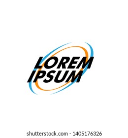 abstract circle with elegant shape for business and sport logo icon