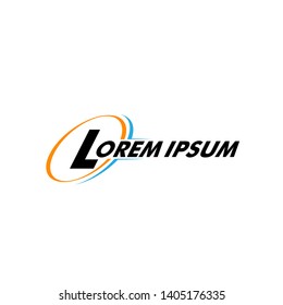 abstract circle with elegant shape for business and sport logo icon