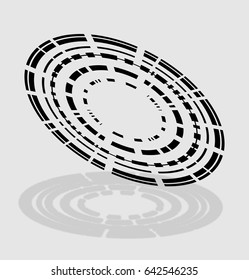 Abstract circle element. 