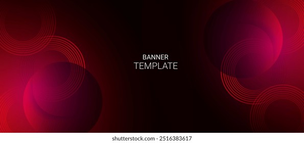 Diseño Abstractas del elemento del círculo en fondo oscuro