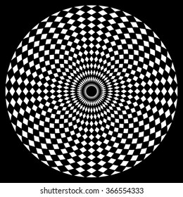 Abstract circle element with pattern texture. Vector.