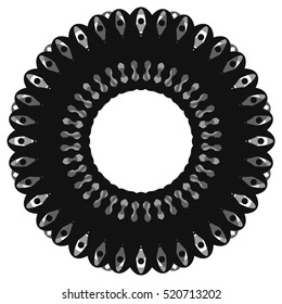 Abstract circle element set. Geometric circle shapes.