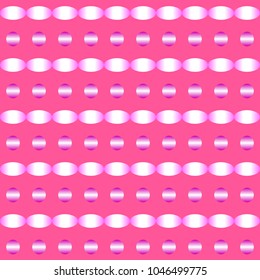 Abstract circle and ellipse shapes pattern in gradient purple on dark pink background, similar to blurred metal surface. Vector illustration. Use as texture, backdrop, or elements in graphic design.