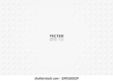 Abstract. Circle Embossed  , paper art style white Background ,light and shadow ,Vector