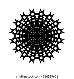 Abstract circle ethnic pattern.