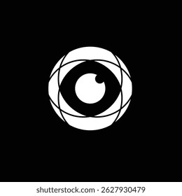 Plantilla Abstractas del Vector del diseño del logotipo de la cámara del ojo del círculo