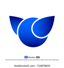 abstract circle fin template