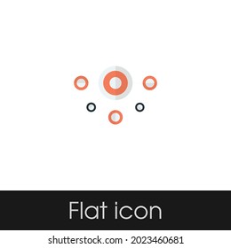 Abstract Circle Flat icon Design Isolated White Background, Eps 10