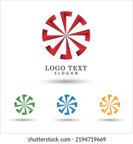 Logo Resumen del formulario circular. Plantilla de iconos y símbolos