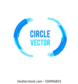 Abstract Circle Frame for Business Presentations. Vector illustration.