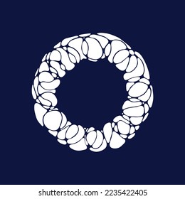 Abstract circle frame. Vector illustration. EPS 10
