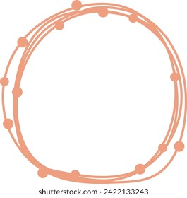 Abstract Circle Frame Vector Illustration