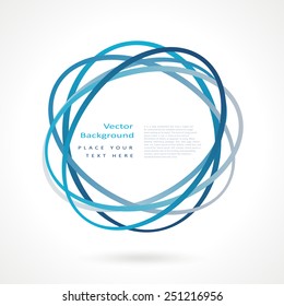 Abstract circle frame. Vector logo design template