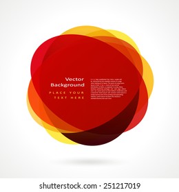 Abstract circle frame. Vector logo design template