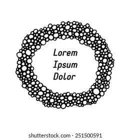 Abstract circle frame for your text, invitation, greetings etc.