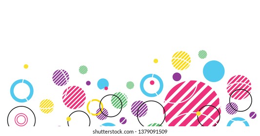 Abstract circle geometric background design for banner, flyer, book cover, poster. Connection layout dot and line. Vector illustration