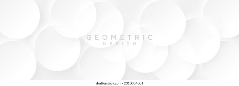 abstract circle geometric banner pattern simple minimal elements background trendy line template vector graphic design