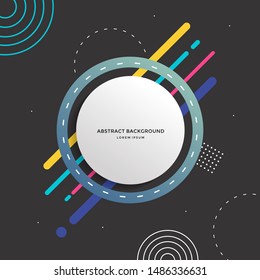 Abstract circle geometric design and background. Use for modern design. vector illustration. shapes. 